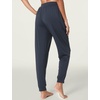 LazyCozy Bamboo Viscose Jogger Pajama Pants for Women | Cooling for Night Sweats & Hot Sleepers, Lightweight Sleep Lounge Bottoms with Pockets, Ultra-Soft, Drawstring Waist(Midnight Blue)