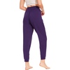 LazyCozy Bamboo Viscose Jogger Pajama Pants for Women | Cooling for Night Sweats & Hot Sleepers, Lightweight Sleep Lounge Bottoms with Pockets, Ultra-Soft, Drawstring Waist(Purple)