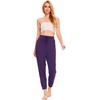 LazyCozy Bamboo Viscose Jogger Pajama Pants for Women | Cooling for Night Sweats & Hot Sleepers, Lightweight Sleep Lounge Bottoms with Pockets, Ultra-Soft, Drawstring Waist(Purple)