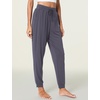 LazyCozy Bamboo Viscose Jogger Pajama Pants for Women | Cooling for Night Sweats & Hot Sleepers, Lightweight Sleep Lounge Bottoms with Pockets, Ultra-Soft, Drawstring Waist(Dark Grey)