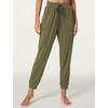LazyCozy Bamboo Viscose Jogger Pajama Pants for Women | Cooling for Night Sweats & Hot Sleepers, Lightweight Sleep Lounge Bottoms with Pockets, Ultra-Soft, Drawstring Waist(Avocado)