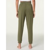 LazyCozy Bamboo Viscose Jogger Pajama Pants for Women | Cooling for Night Sweats & Hot Sleepers, Lightweight Sleep Lounge Bottoms with Pockets, Ultra-Soft, Drawstring Waist(Avocado)