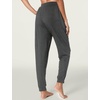 LazyCozy Bamboo Viscose Jogger Pajama Pants for Women | Cooling for Night Sweats & Hot Sleepers, Lightweight Sleep Lounge Bottoms with Pockets, Ultra-Soft, Drawstring Waist(Dark Heather Grey)