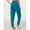 LazyCozy Bamboo Viscose Jogger Pajama Pants for Women | Cooling for Night Sweats & Hot Sleepers, Lightweight Sleep Lounge Bottoms with Pockets, Ultra-Soft, Drawstring Waist(Teal Blue)
