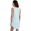 LazyCozy Bamboo Viscose Nightgowns for Women, Soft Night Shirts for Women Sleepwear, Summer Sleeveless V Neck Tank Pajama(A-aqua)