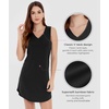 LazyCozy Bamboo Viscose Nightgowns for Women, Soft Night Shirts for Women Sleepwear, Summer Sleeveless V Neck Tank Pajama(A-black)