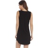 LazyCozy Bamboo Viscose Nightgowns for Women, Soft Night Shirts for Women Sleepwear, Summer Sleeveless V Neck Tank Pajama(A-black)