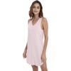 LazyCozy Bamboo Viscose Nightgowns for Women, Soft Night Shirts for Women Sleepwear, Summer Sleeveless V Neck Tank Pajama(A-pink)