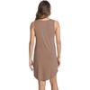 LazyCozy Bamboo Viscose Nightgowns for Women, Soft Night Shirts for Women Sleepwear, Summer Sleeveless V Neck Tank Pajama(Camel)