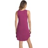 LazyCozy Bamboo Viscose Nightgowns for Women, Soft Night Shirts for Women Sleepwear, Summer Sleeveless V Neck Tank Pajama(Grape Purple)
