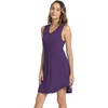 LazyCozy Bamboo Viscose Nightgowns for Women, Soft Night Shirts for Women Sleepwear, Summer Sleeveless V Neck Tank Pajama(Purple)