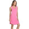 LazyCozy Bamboo Viscose Nightgowns for Women, Soft Night Shirts for Women Sleepwear, Summer Sleeveless V Neck Tank Pajama(Raspberry Pink)