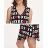 LazyCozy Bamboo Viscose Nightgowns for Women, Soft Night Shirts for Women Sleepwear, Summer Sleeveless V Neck Tank Pajama(Xoxo)