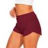 LazyCozy Bamboo Viscose Sleep Shorts for Women, Soft Dolphin Lounge Shorts | Comfy Y2K Micro Mini Pajama Shorts, Lightweight Booty Shorts, Summer Pj Shorts, Knit Workout Shorts(Wine)