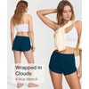 LazyCozy Bamboo Viscose Sleep Shorts for Women, Soft Dolphin Lounge Shorts | Comfy Y2K Micro Mini Pajama Shorts, Lightweight Booty Shorts, Summer Pj Shorts, Knit Workout Shorts(Ink Blue)