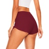 LazyCozy Bamboo Viscose Sleep Shorts for Women, Soft Dolphin Lounge Shorts | Comfy Y2K Micro Mini Pajama Shorts, Lightweight Booty Shorts, Summer Pj Shorts, Knit Workout Shorts(Wine)
