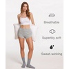 LazyCozy Bamboo Viscose Sleep Shorts for Women, Soft Dolphin Lounge Shorts | Comfy Y2K Micro Mini Pajama Shorts, Lightweight Booty Shorts, Summer Pj Shorts, Knit Workout Shorts(Heather Grey)