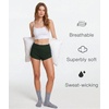 LazyCozy Bamboo Viscose Sleep Shorts for Women, Soft Dolphin Lounge Shorts | Comfy Y2K Micro Mini Pajama Shorts, Lightweight Booty Shorts, Summer Pj Shorts, Knit Workout Shorts(Green)