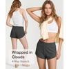 LazyCozy Bamboo Viscose Sleep Shorts for Women, Soft Dolphin Lounge Shorts | Comfy Y2K Micro Mini Pajama Shorts, Lightweight Booty Shorts, Summer Pj Shorts, Knit Workout Shorts(Dark Heather Grey)