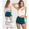LazyCozy Bamboo Viscose Sleep Shorts for Women, Soft Dolphin Lounge Shorts | Comfy Y2K Micro Mini Pajama Shorts, Lightweight Booty Shorts, Summer Pj Shorts, Knit Workout Shorts(Teal Blue)