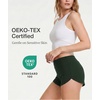 LazyCozy Bamboo Viscose Sleep Shorts for Women, Soft Dolphin Lounge Shorts | Comfy Y2K Micro Mini Pajama Shorts, Lightweight Booty Shorts, Summer Pj Shorts, Knit Workout Shorts(Green)