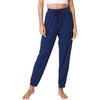 LazyCozy Bamboo Viscose Jogger Pajama Pants for Women | Cooling for Night Sweats & Hot Sleepers, Lightweight Sleep Lounge Bottoms with Pockets, Ultra-Soft, Drawstring Waist(Deep Blue)