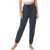 LazyCozy Bamboo Viscose Jogger Pajama Pants for Women | Cooling for Night Sweats & Hot Sleepers, Lightweight Sleep Lounge Bottoms with Pockets, Ultra-Soft, Drawstring Waist(Midnight Blue)