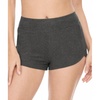 LazyCozy Bamboo Viscose Sleep Shorts for Women, Soft Dolphin Lounge Shorts | Comfy Y2K Micro Mini Pajama Shorts, Lightweight Booty Shorts, Summer Pj Shorts, Knit Workout Shorts(Dark Heather Grey)