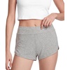 LazyCozy Bamboo Viscose Sleep Shorts for Women, Soft Dolphin Lounge Shorts | Comfy Y2K Micro Mini Pajama Shorts, Lightweight Booty Shorts, Summer Pj Shorts, Knit Workout Shorts(Heather Grey)