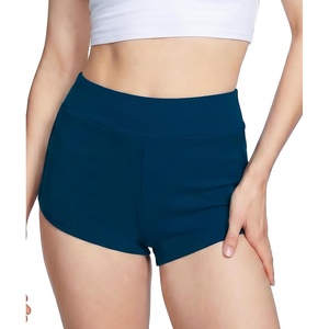 LazyCozy Bamboo Viscose Sleep Shorts for Women, Soft Dolphin Lounge Shorts | Comfy Y2K Micro Mini Pajama Shorts, Lightweight Booty Shorts, Summer Pj Shorts, Knit Workout Shorts(Ink Blue)