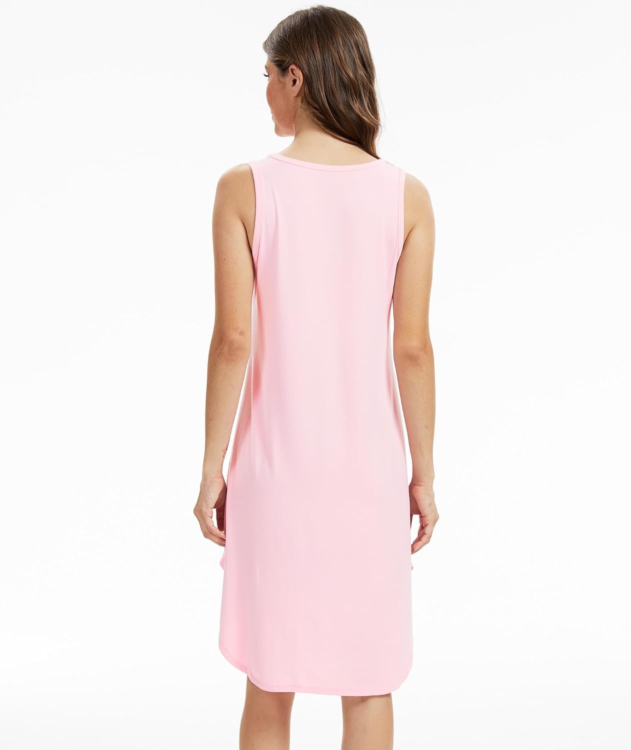 image:imageGYS Bamboo Viscose Sleeveless Nightgowns for Women Pink XLarge Lightweight Comfy Night Dress Pajamas Summer Cooling Moisture Wicking Sleep Shirt for Hot Sleeper Soft Tank Night Sweats