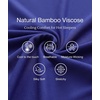 GYS Bamboo Viscose Nightgowns for Women Short Sleeve Sleep Shirts Crew Neck Sleepwear Soft Ladies Pajama Dress(Blue Violet)