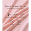 GYS Bamboo Viscose Nightgowns for Women Short Sleeve Sleep Shirts Crew Neck Sleepwear Soft Ladies Pajama Dress(Dusky Pink)
