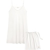 GYS Bamboo Viscose Sleeveless Nightgowns for Women | Cooling Slip Dress for Hot Sleepers, Adjustable Spaghetti Strap Night Shirts, Moisture-Wicking, Soft Sleepdress(White)