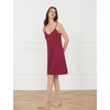 GYS Bamboo Viscose Sleeveless Nightgowns for Women | Cooling Slip Dress for Hot Sleepers, Adjustable Spaghetti Strap Night Shirts, Moisture-Wicking, Soft Sleepdress(Wine Red)
