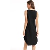 GYS Bamboo Viscose Sleeveless Nightgowns for Women, Black, XX-Large Plus | Lightweight Comfy Night Dress Pajamas, Summer Cooling Moisture Wicking Sleep Shirt for Hot Sleeper, Soft Tank Night Sweats