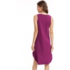 GYS Bamboo Viscose Sleeveless Nightgowns for Women, Dark Purple, Small | Lightweight Comfy Night Dress Pajamas, Summer Cooling Moisture Wicking Sleep Shirt for Hot Sleeper, Soft Tank Night Sweats