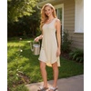 GYS Bamboo Viscose Sleeveless Nightgowns for Women, Heather Beige, Large | Lightweight Comfy Night Dress Pajamas, Summer Cooling Moisture Wicking Sleep Shirt for Hot Sleeper, Soft Tank Night Sweats