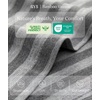 GYS Bamboo Viscose Sleeveless Nightgowns for Women, Stripe, X-Large | Lightweight Comfy Night Dress Pajamas, Summer Cooling Moisture Wicking Sleep Shirt for Hot Sleeper, Soft Tank Night Sweats
