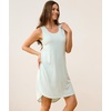 GYS Women’s Bamboo Viscose Sleeveless Nightgowns, Green White Stripe, Small | Lightweight Comfy Night Dress Pajamas, Summer Cooling Moisture Wicking Sleep Shirt for Hot Sleeper, Soft Tank Night Sweats