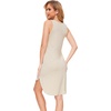 GYS Women’s Bamboo Viscose Tank Nightgowns, Heather Beige, XX-Large Plus | Sleeveless Lightweight Comfy Night Dress Pajamas, Summer Cooling Moisture Wicking Sleep Shirt for Hot Sleeper, Night Sweats