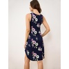 GYS Women’s Bamboo Viscose Tank Nightgowns, Navy Floral, XX-Large Plus | Sleeveless Lightweight Comfy Night Dress Pajamas, Summer Cooling Moisture Wicking Sleep Shirt for Hot Sleeper, Night Sweats