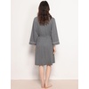 GYS Bamboo Viscose Robes for Women with Pockets | Long Sleeve Knit Kimono Bathrobe, Buttery-Soft, Moisture-Wicking for Night Sweats, Knee Length(Dark Heather Grey)