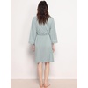 GYS Bamboo Viscose Robes for Women with Pockets | Long Sleeve Knit Kimono Bathrobe, Buttery-Soft, Moisture-Wicking for Night Sweats, Knee Length(Light Greyish Green)