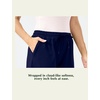 GYS Women’s Bamboo Viscose Lounge Pajama Shorts with Pockets | Cooling & moisture wicking, Comfortable & breathable, , Bamboo cotton blend, Stretch soft, for active & casual wear(Navy)
