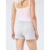 GYS Women’s Bamboo Viscose Lounge Pajama Shorts with Pockets | Cooling & moisture wicking, Comfortable & breathable, , Bamboo cotton blend, Stretch soft, for active & casual wear(Light Grey)