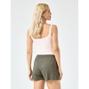 GYS Women’s Bamboo Viscose Lounge Pajama Shorts with Pockets | Cooling & moisture wicking, Comfortable & breathable, , Bamboo cotton blend, Stretch soft, for active & casual wear(Greyish Green)