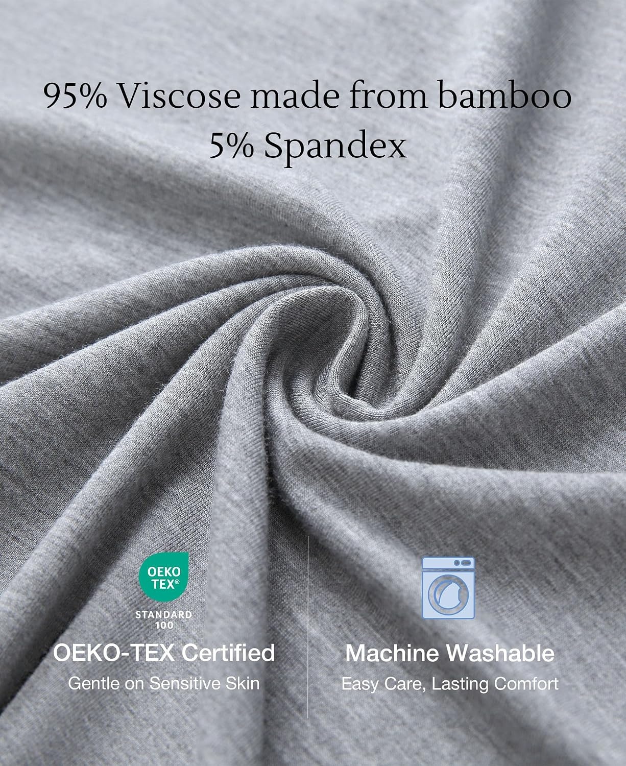 image:imageGYS Cooling Bamboo Viscose Sleeveless Nightgowns for Women V Neck Sleep Shirt MoistureWicking for Hot Sleepers amp Night Sweats Lightweight Night Shirts Buttery Soft KneeLengthA Heather Grey