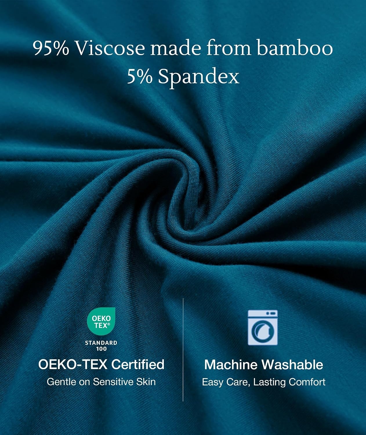 image:imageGYS Cooling Bamboo Viscose Sleeveless Nightgowns for Women V Neck Sleep Shirt MoistureWicking for Hot Sleepers amp Night Sweats Lightweight Night Shirts Buttery Soft KneeLengthC Teal Blue