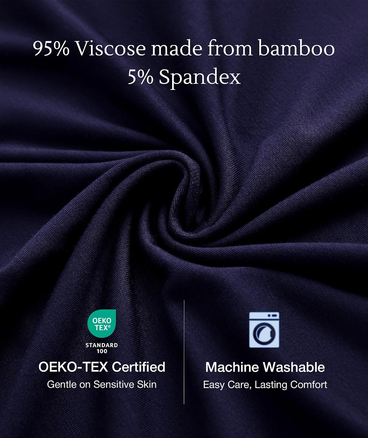 image:imageGYS Cooling Bamboo Viscose Sleeveless Nightgowns for Women V Neck Sleep Shirt MoistureWicking for Hot Sleepers amp Night Sweats Lightweight Night Shirts Buttery Soft KneeLengthC Navy